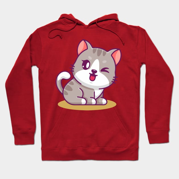 Baby cat desing Hoodie by SGcreative